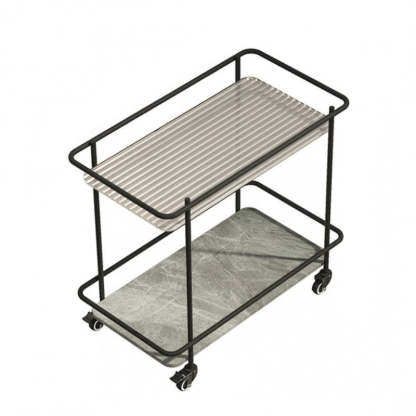 Minimalist Sintered Stone Glass End Table