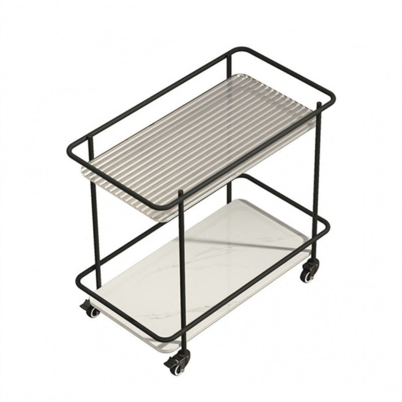 Minimalist Sintered Stone Glass End Table