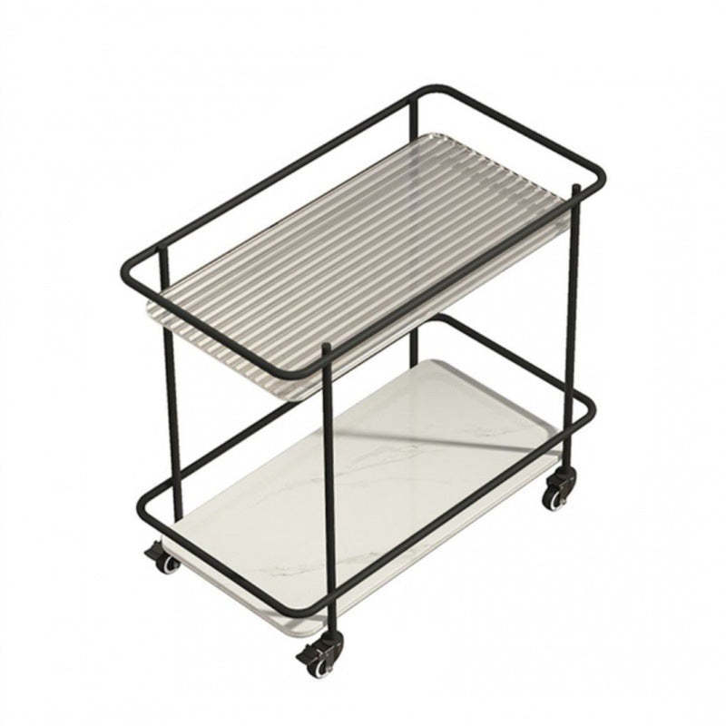 Minimalist Sintered Stone Glass End Table