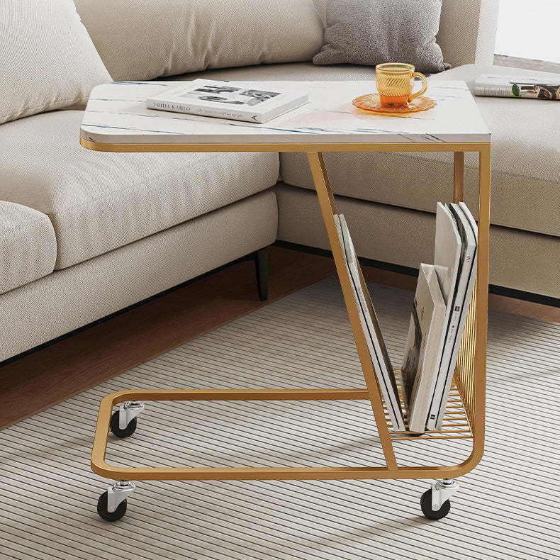 Lighom nordic storage sintered black end & side tables