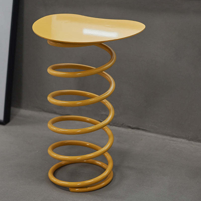 Scandinavian Iron Spiral Spring Stool