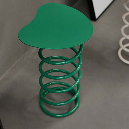 Scandinavian Iron Spiral Spring Stool