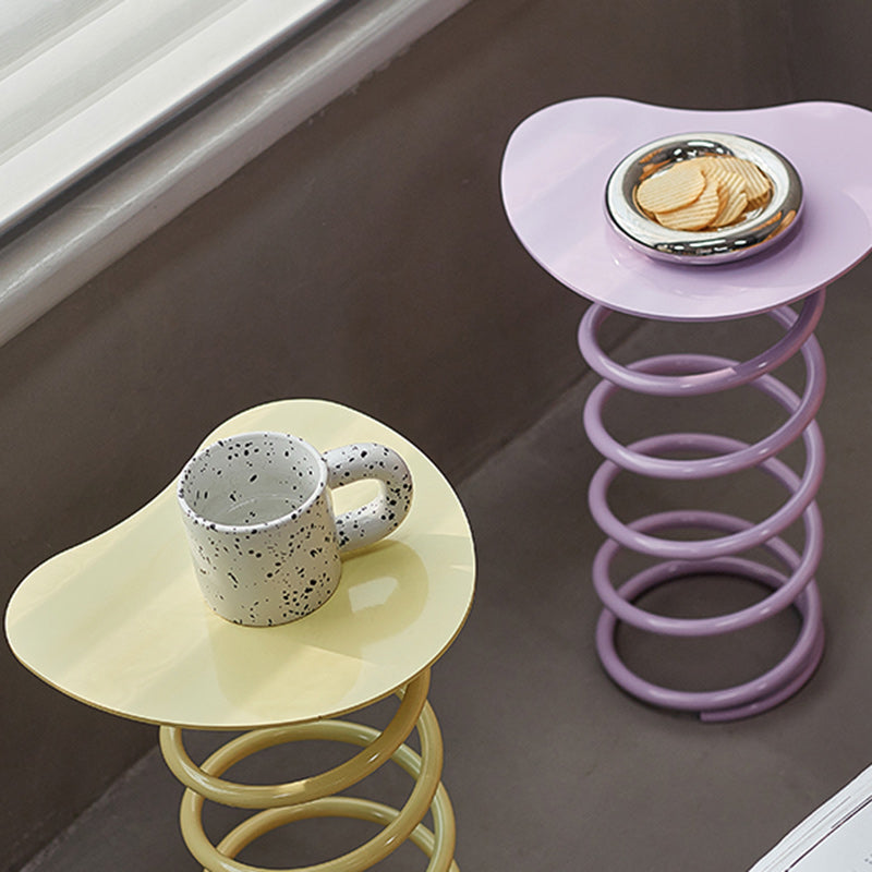 Scandinavian Iron Spiral Spring Stool