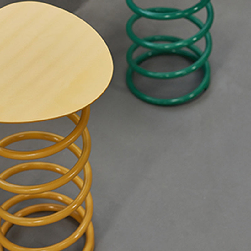 Scandinavian Iron Spiral Spring Stool