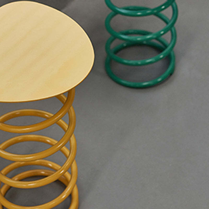 Scandinavian Iron Spiral Spring Stool