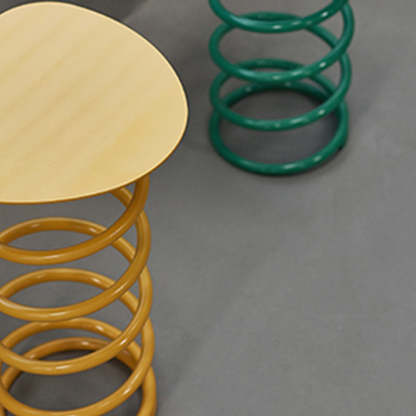 Scandinavian Iron Spiral Spring Stool