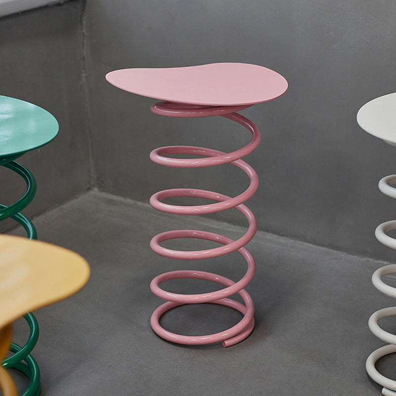 Scandinavian Iron Spiral Spring Stool