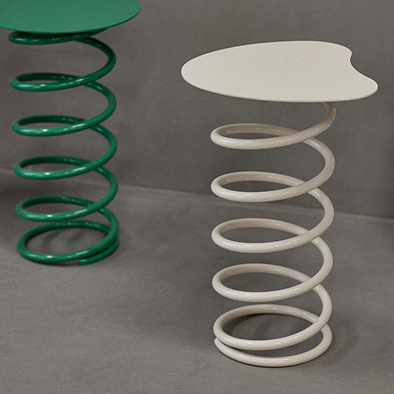 Scandinavian Iron Spiral Spring Stool