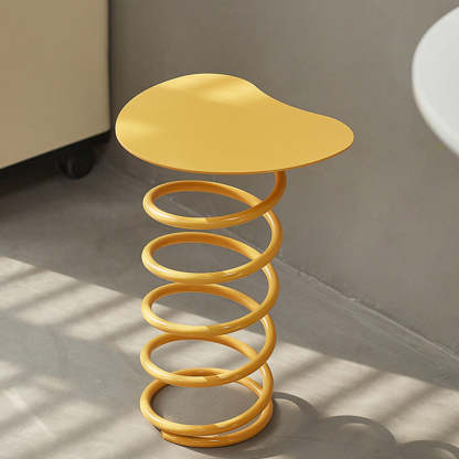Scandinavian Iron Spiral Spring Stool