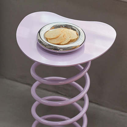 Scandinavian Iron Spiral Spring Stool