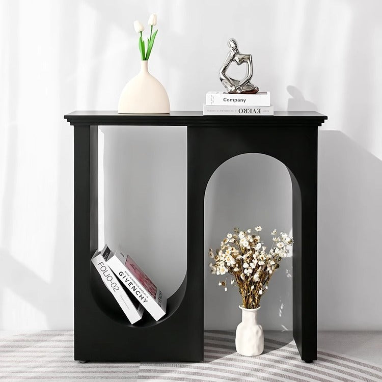French Engineered Wood Double Arch Entrance Cabinet