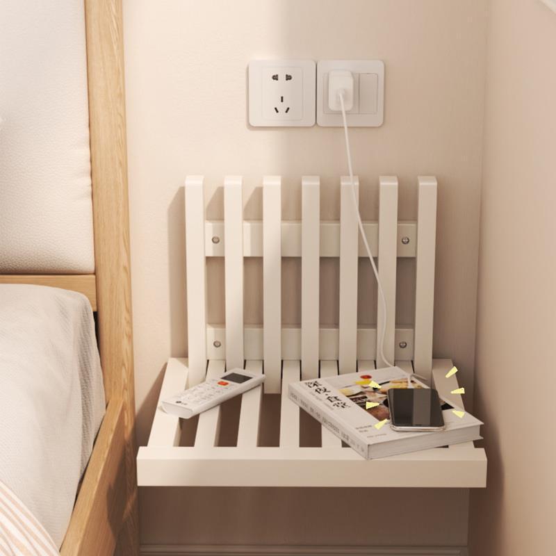 Minimalist Ultra-Thin Wood Foldable Wall-Mounted End Table