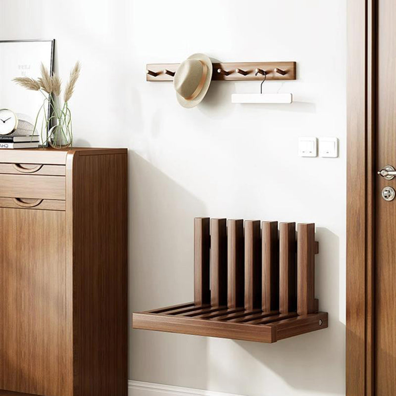 Minimalist Ultra-Thin Wood Foldable Wall-Mounted End Table — White