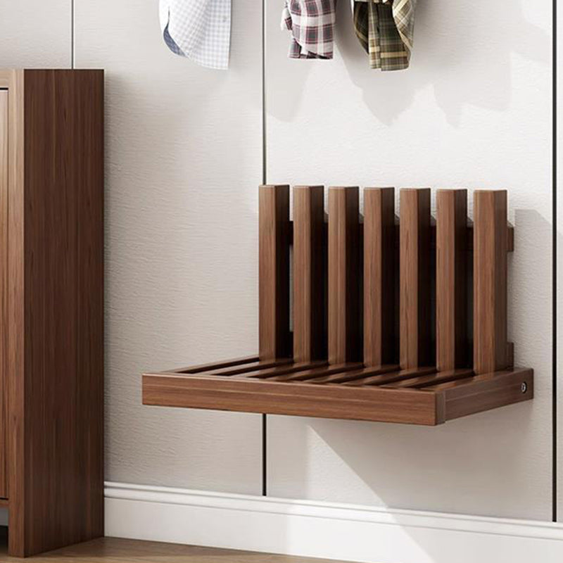Minimalist Ultra-Thin Wood Foldable Wall-Mounted End Table — Original Wood Color