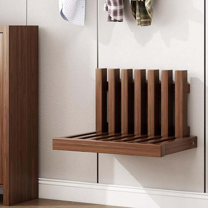 Minimalist Ultra-Thin Wood Foldable Wall-Mounted End Table — Original Wood Color