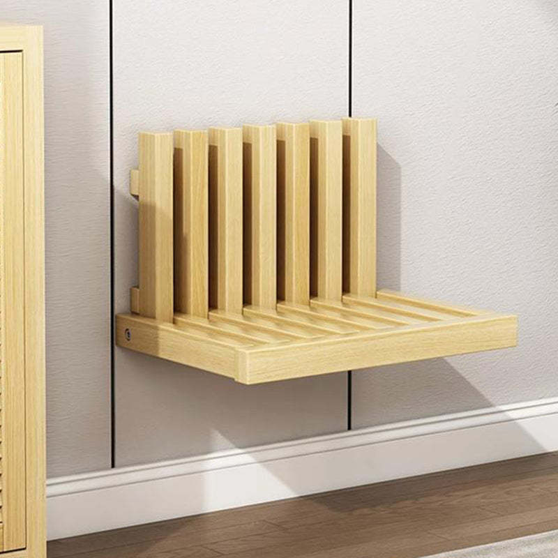 Minimalist Ultra-Thin Wood Foldable Wall-Mounted End Table — Walnut Wood Color