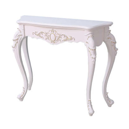 European Wood Arc Carved Console Table