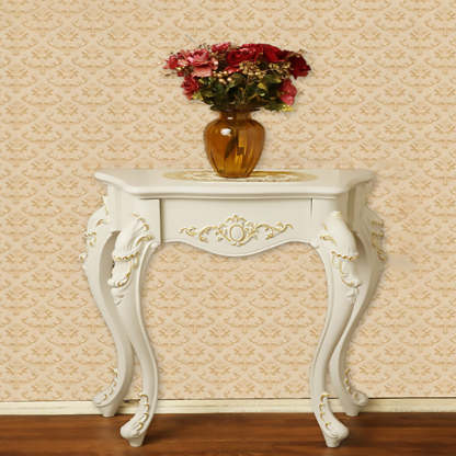 European Wood Arc Carved Console Table