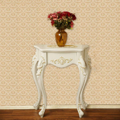 European Wood Arc Carved Console Table