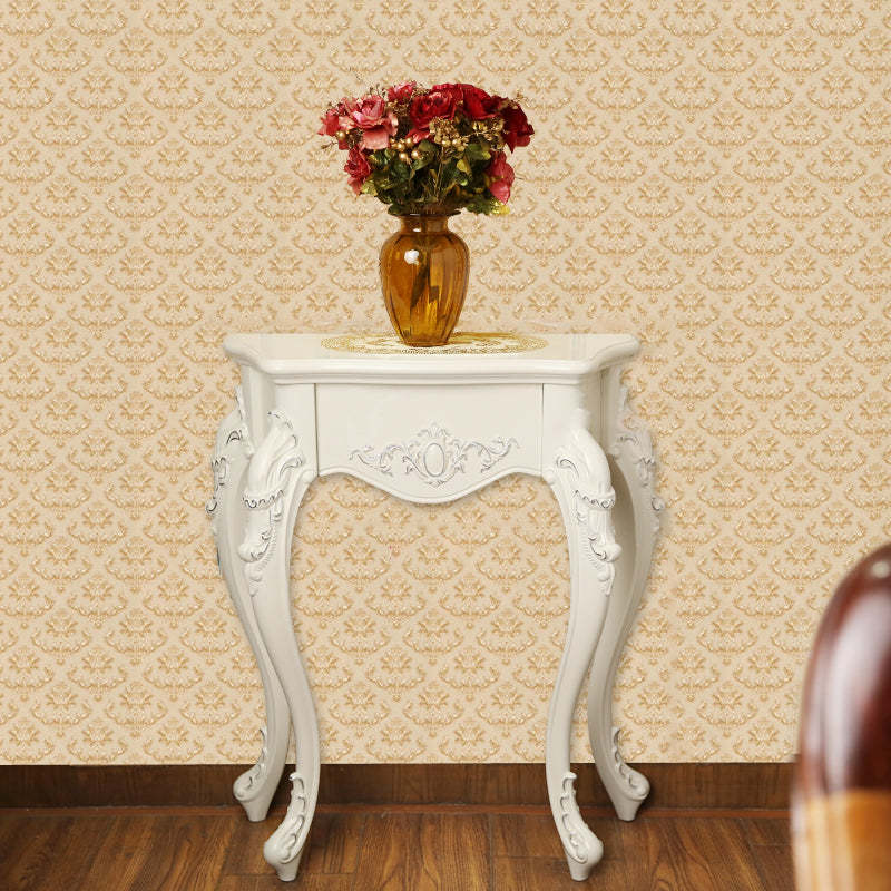 European Wood Arc Carved Console Table