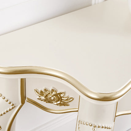 European Carved Wood Console Table