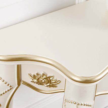 European Carved Wood Console Table