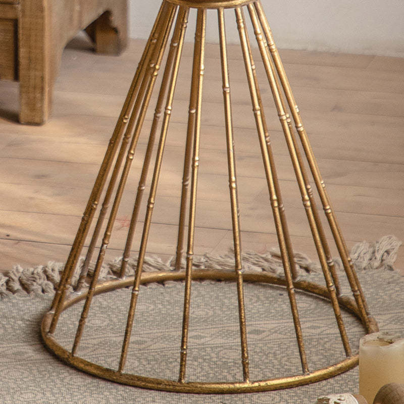 Japanese Wood Tray Iron Base Coffee Table