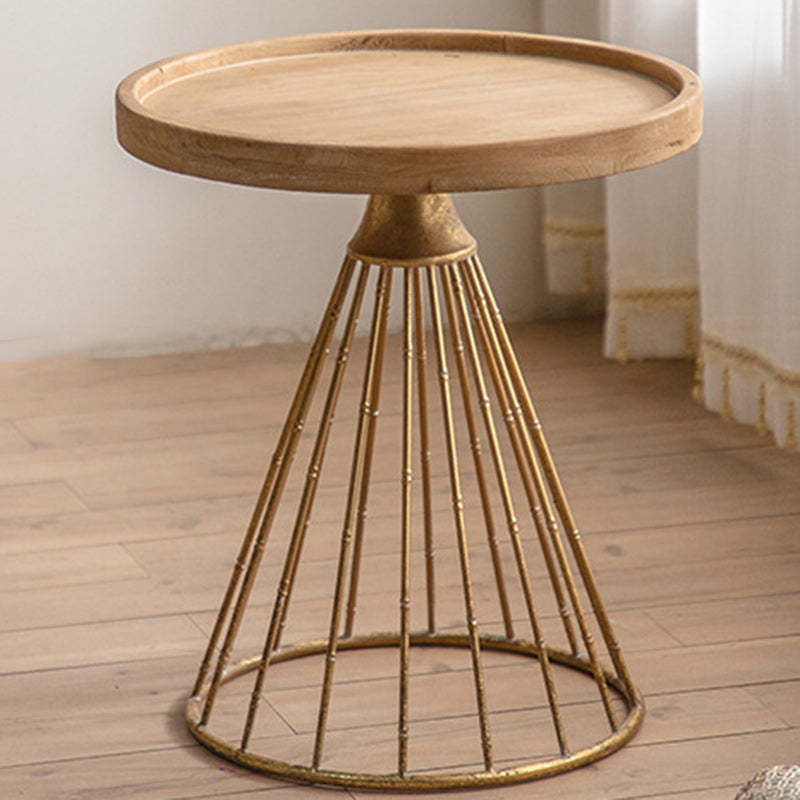 Japanese Wood Tray Iron Base Coffee Table