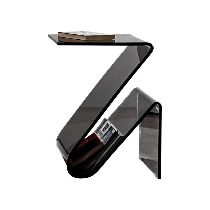 Nordic Acrylic Z-Shape Storage End Table