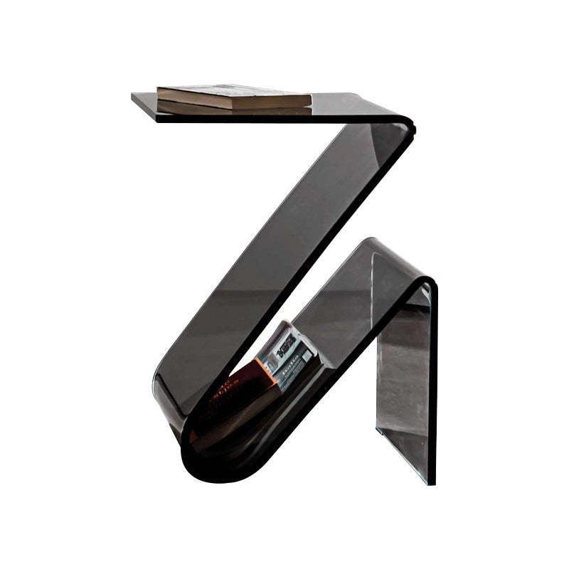 Nordic Acrylic Z-Shape Storage End Table