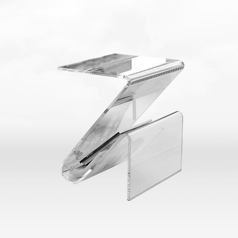 Nordic Acrylic Z-Shape Storage End Table