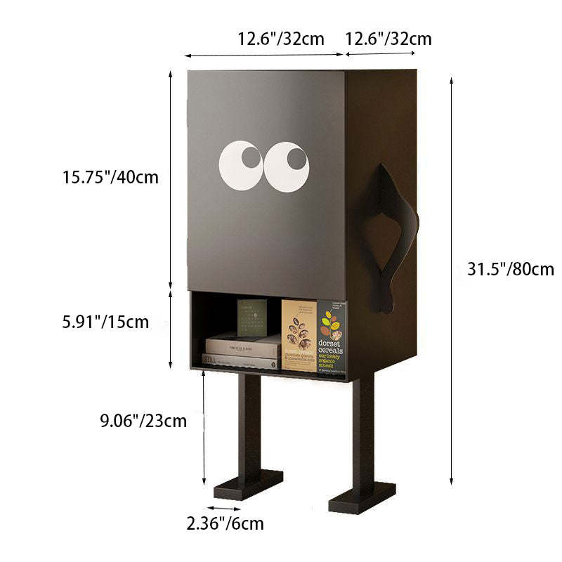 Robot Iron Nightstand 2-Cabinet