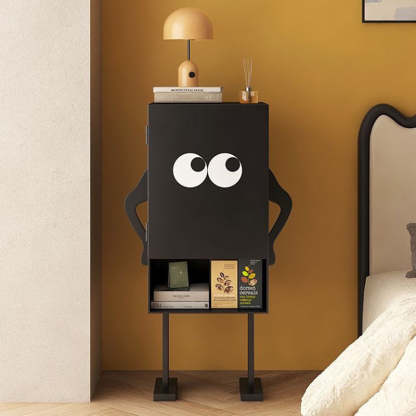 Robot Iron Nightstand 2-Cabinet
