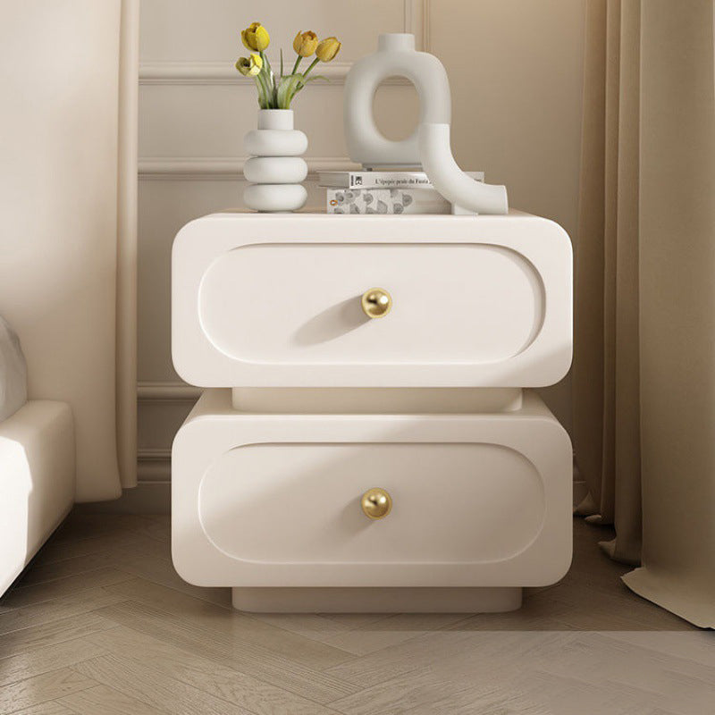 Scandinavian Microfiber Leather Nightstand