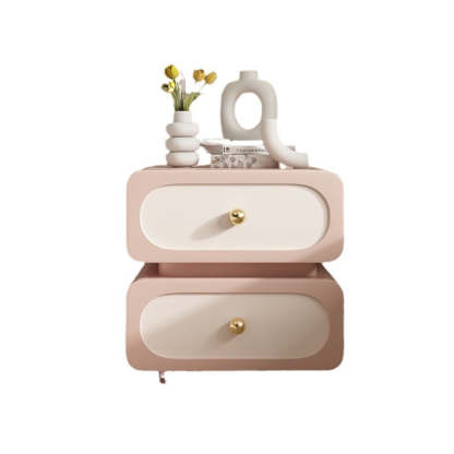 Scandinavian Microfiber Leather Nightstand