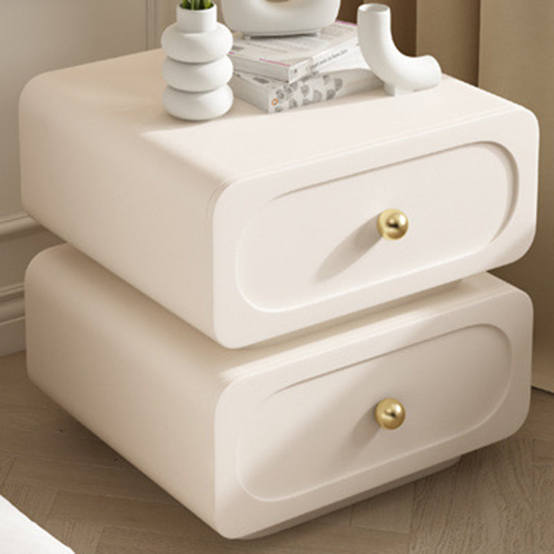 Scandinavian Microfiber Leather Nightstand