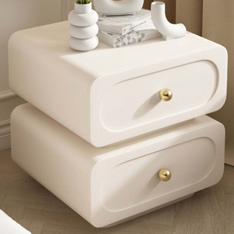 Scandinavian Microfiber Leather Nightstand
