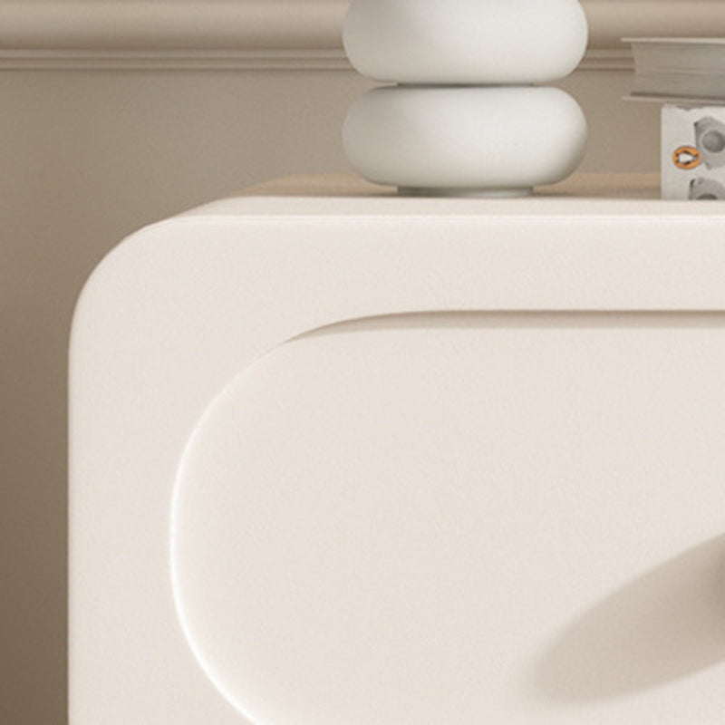 Scandinavian Microfiber Leather Nightstand