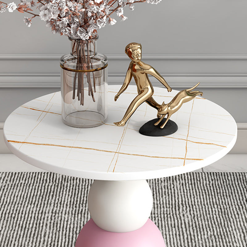 Scandinavian Sintered Stone Coffee Table — Black Table Top + Black Base