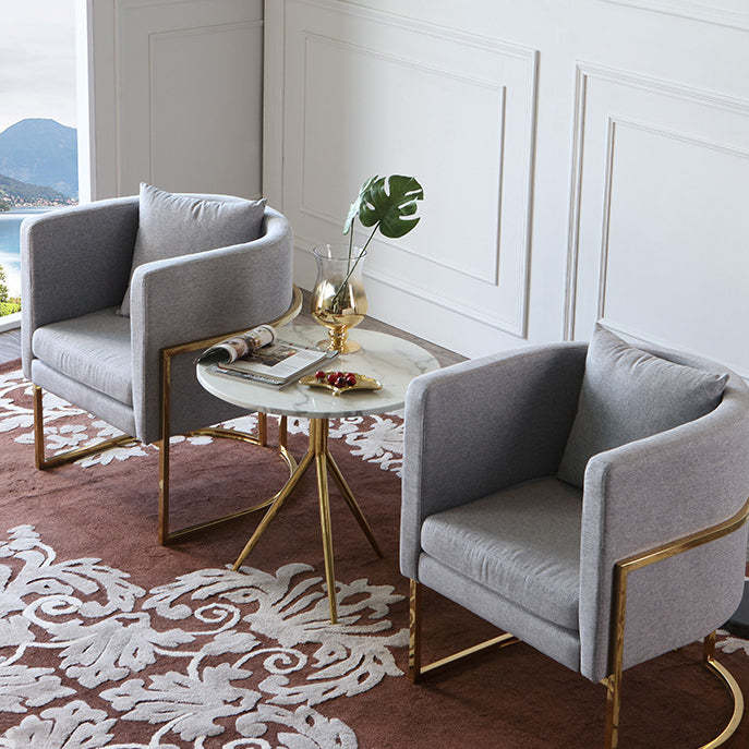 Nordic Marble Steel Tripod End Table