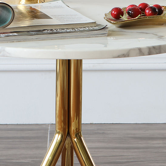 Nordic Marble Steel Tripod End Table