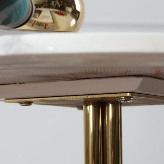 Nordic Marble Steel Tripod End Table