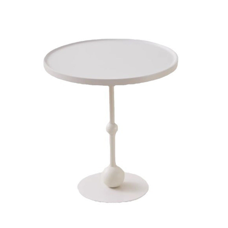 Nordic Glass Top Steel Base End Table