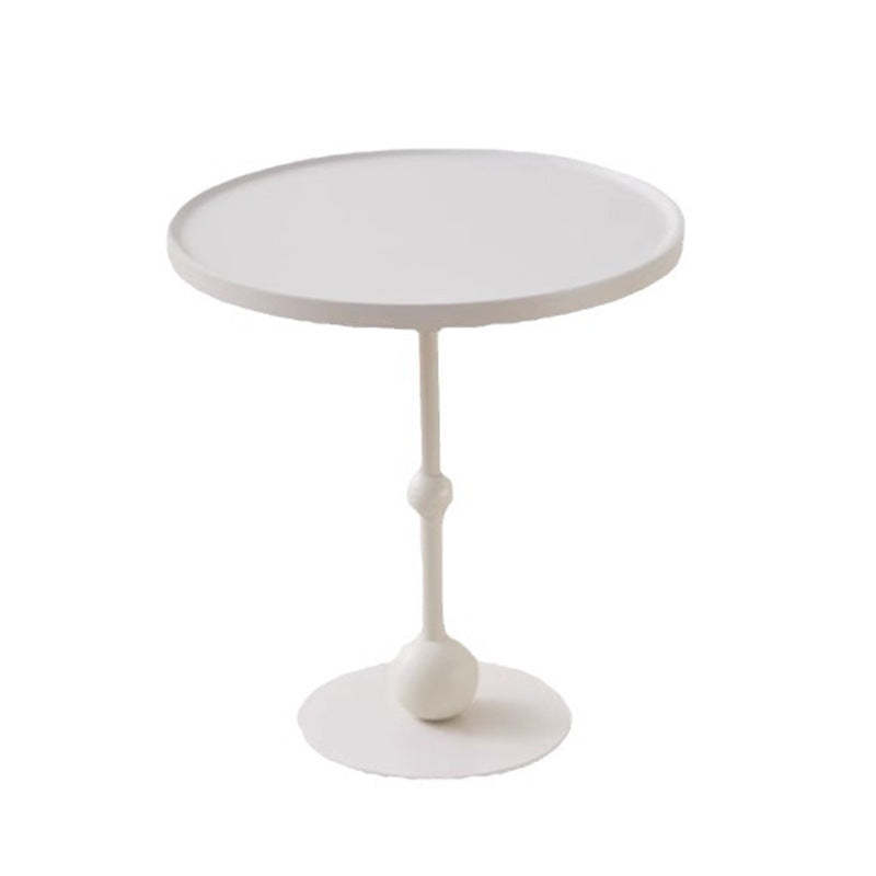 Nordic Glass Top Steel Base End Table