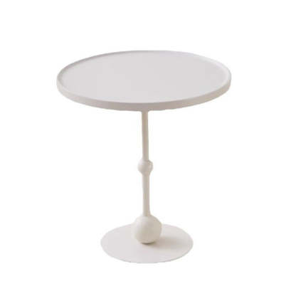 Nordic Glass Top Steel Base End Table