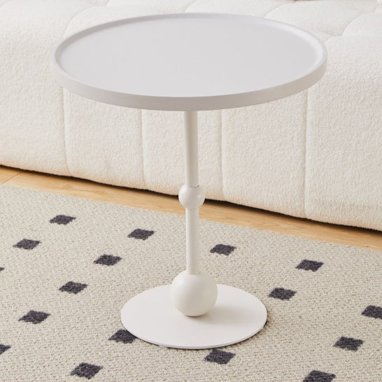Nordic Glass Top Steel Base End Table