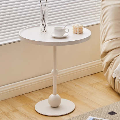 Nordic Glass Top Steel Base End Table