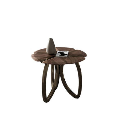 Retro Black Walnut Petal Coffee Table