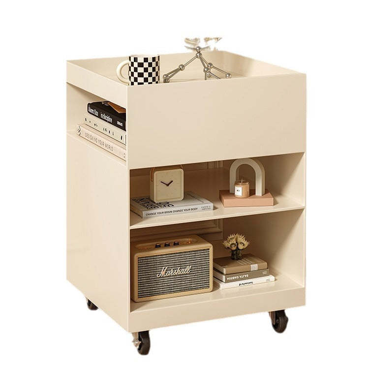 Nordic Iron Rolling Cart End Table 3-Tier