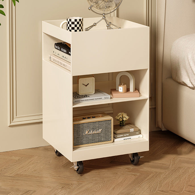Nordic Iron Rolling Cart End Table 3-Tier